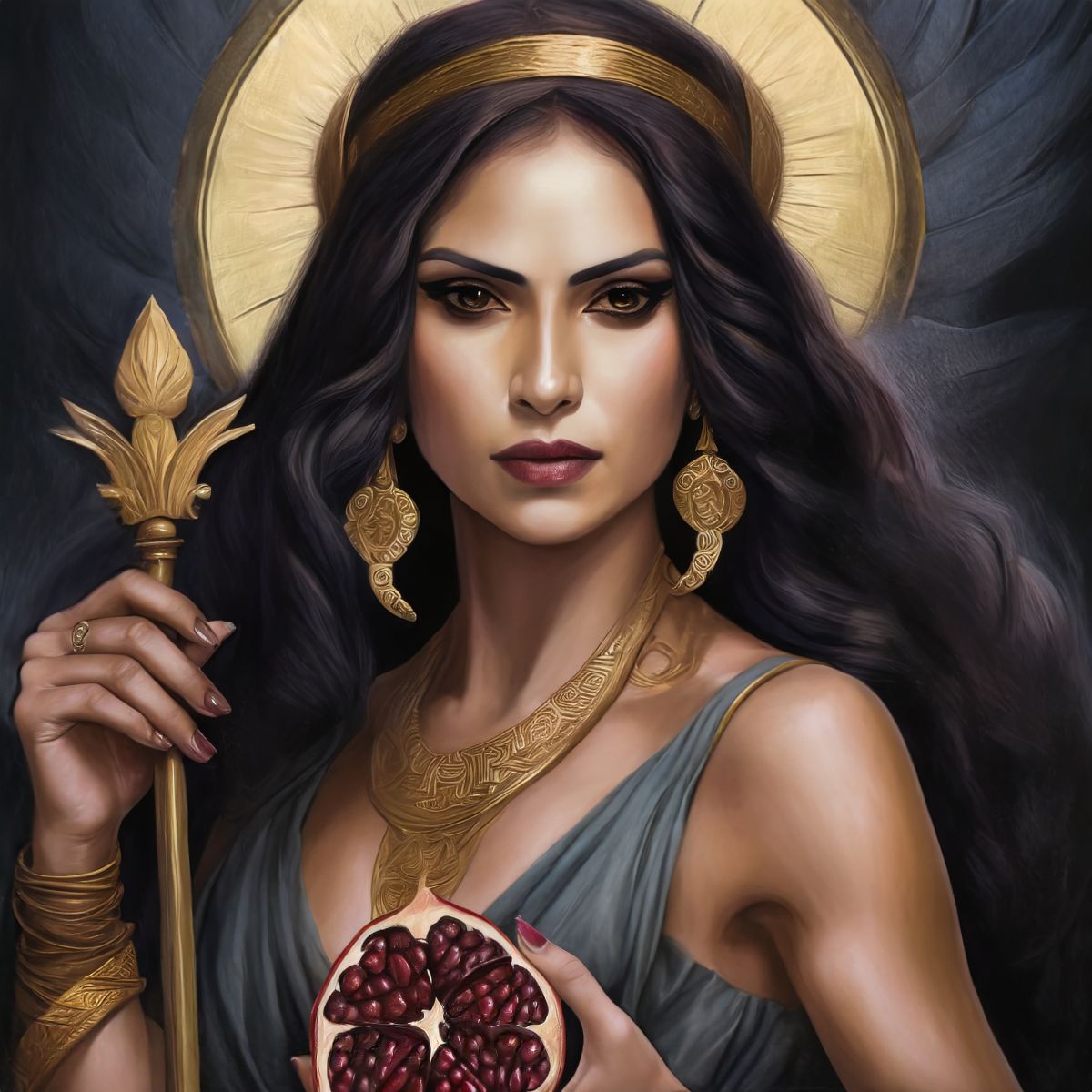 A painting of the Goddess Hera.